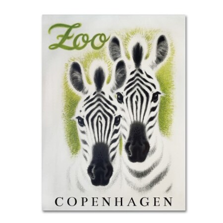 Trademark Fine Art Vintage Apple Collection 'Copenhagen Zoo' Canvas Art, 35x47 ALI10144-C3547GG